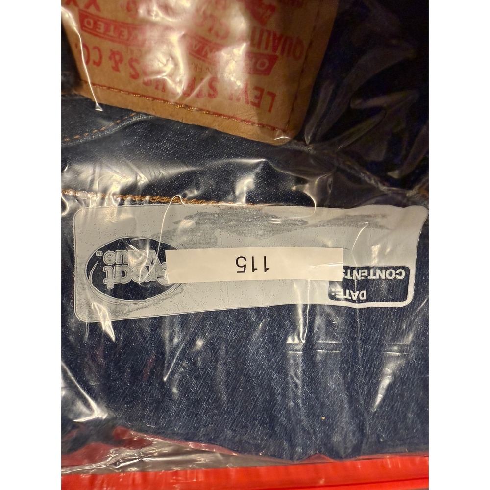 Levis 501XX Jeans Mens 28x34 Blue Denim Straight Leg Y2K Vintage Button Fly - Picture 10 of 10